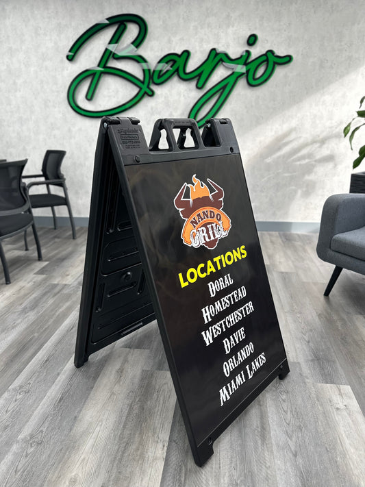 Custom promotional A-Frame