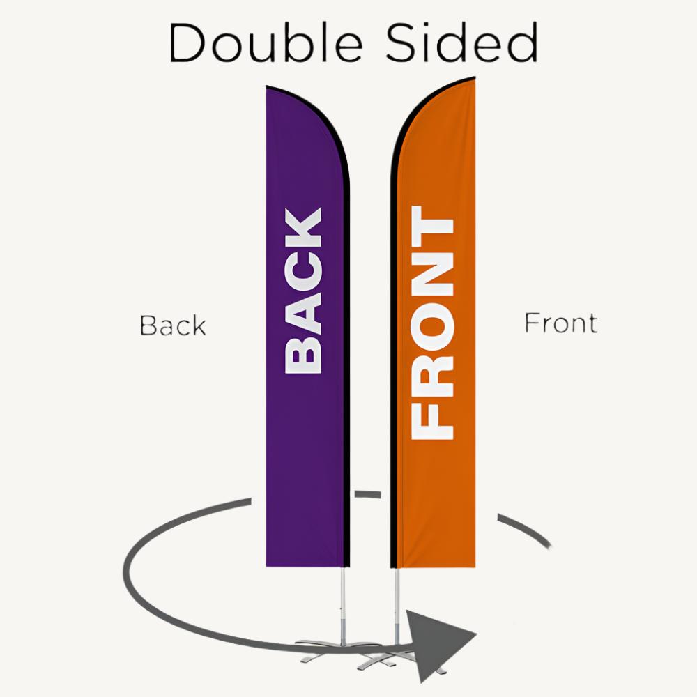Single and Double Sided Feather Flags