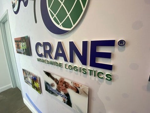 Dimensional lobby sign fabricated and installed by Barjo Printing & Signs in Miami