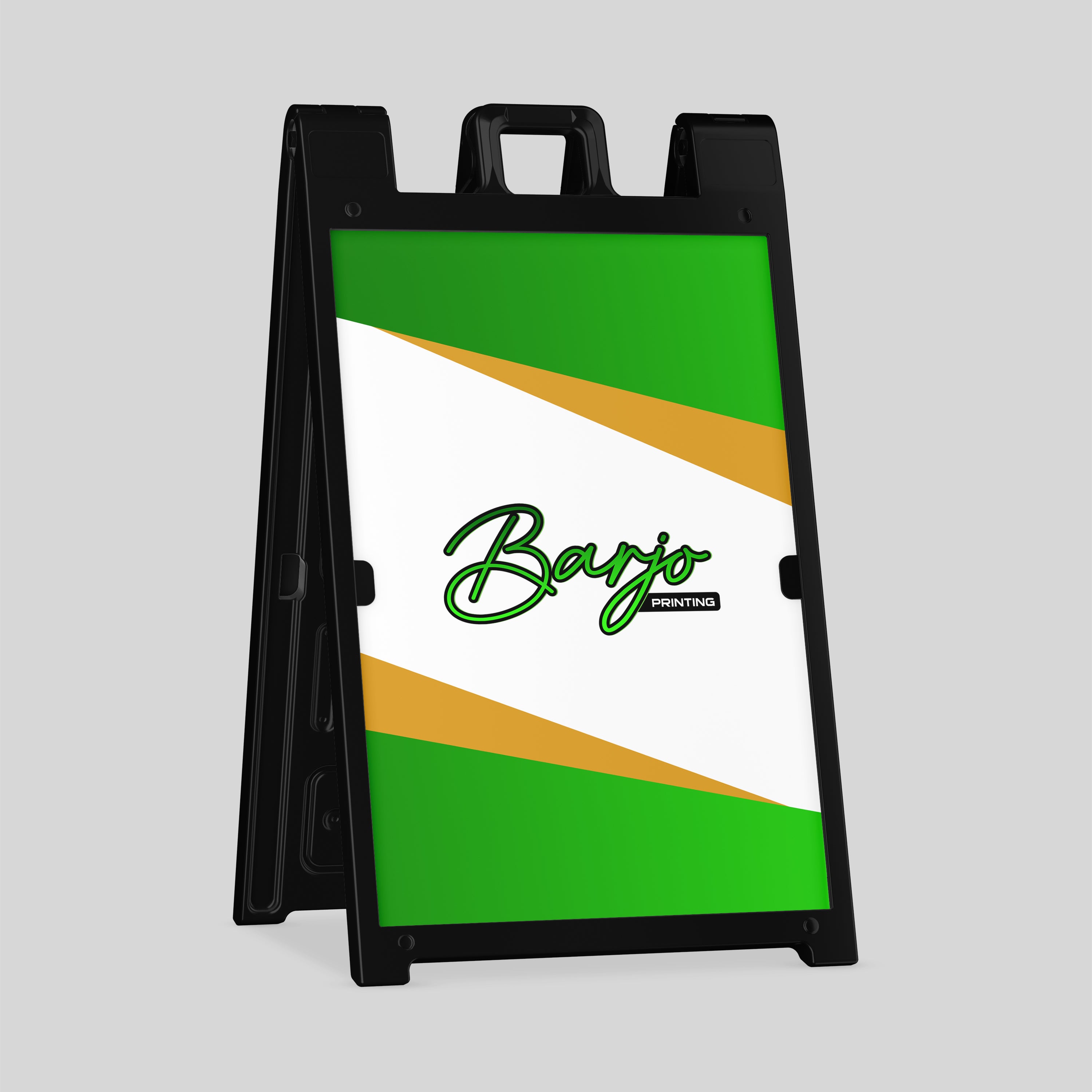 Custom promotional A-Frame – Barjo Printing & Signs