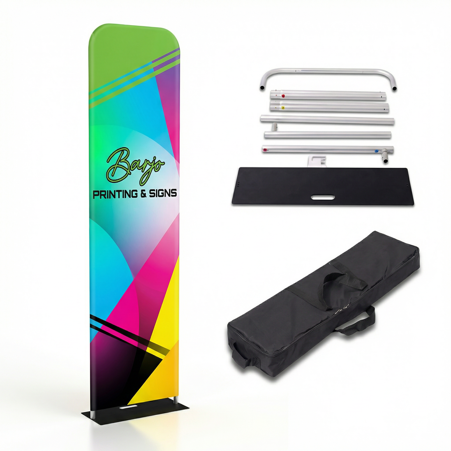 Expositor de tela tensada EuroFit de 2 pies (24" x 90")