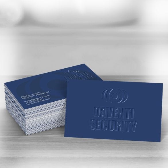 Wholesale, full-color raised spot UV business cards