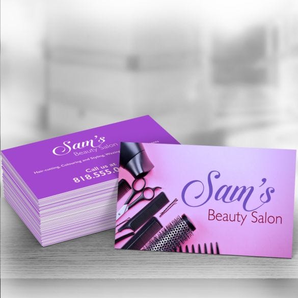 Silk Business Cards detail