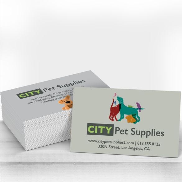 Wholesale, full-color standard business cards