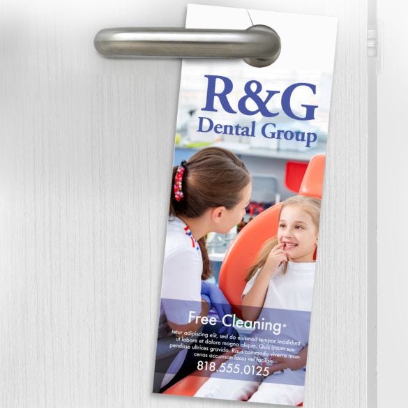 Custom wholesale standard door hangers