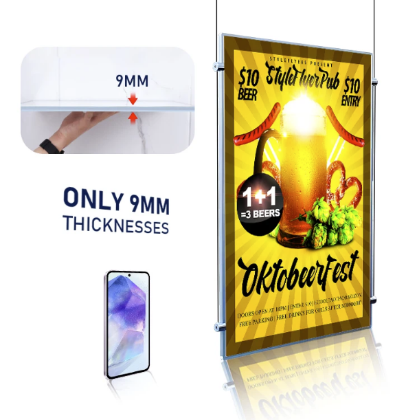 Super Slim Double Sided Lightbox - Barjo Printing & Signs