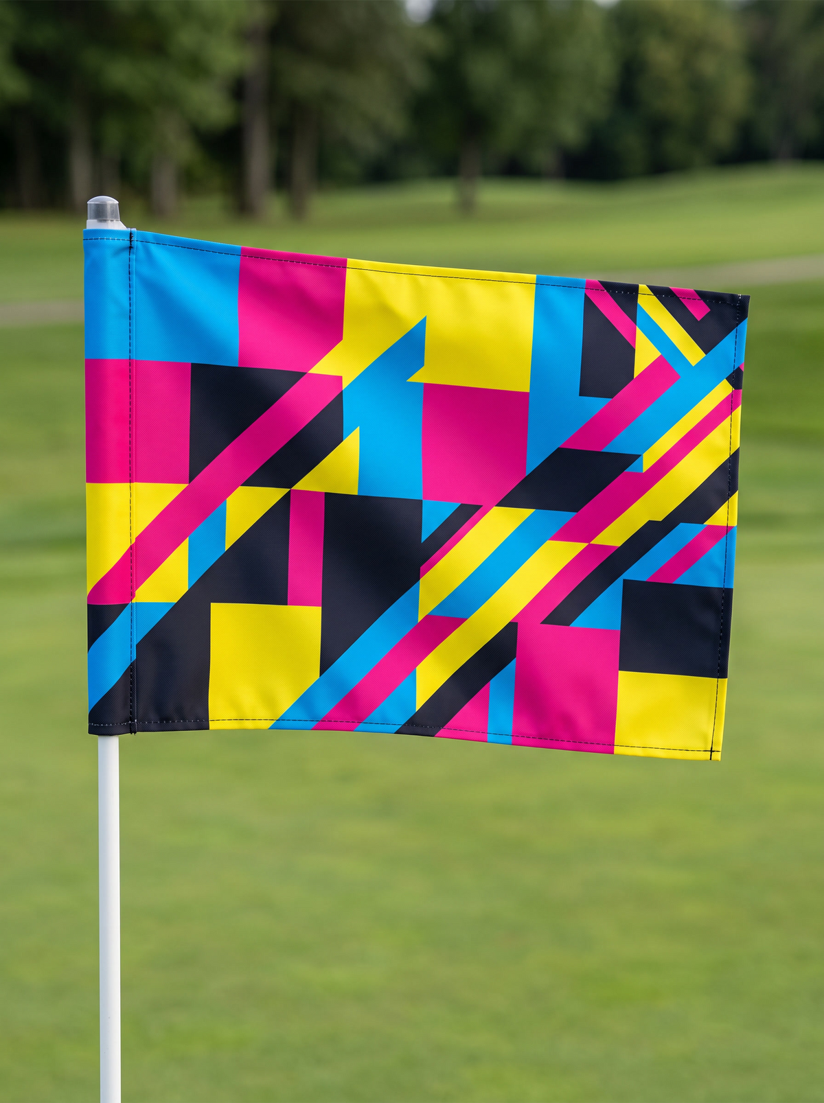 Golf Flag with CMYK color design - Barjo Printing & Signs