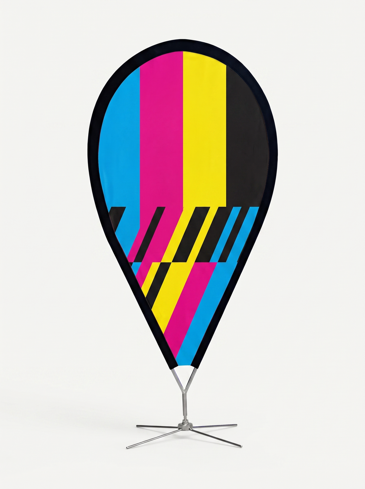 Pin Point Flag Banner with CMYK color design - Barjo Printing & Signs
