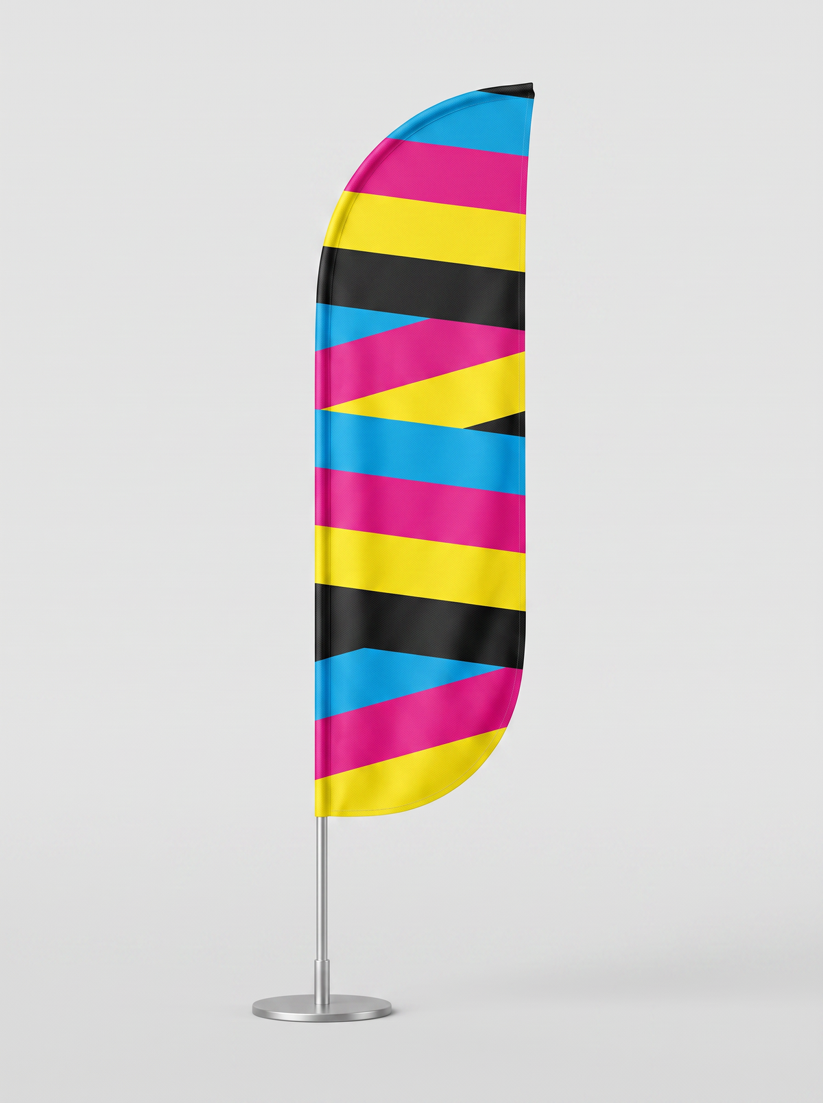 Feather Flag with CMYK color design - Barjo Printing & Signs