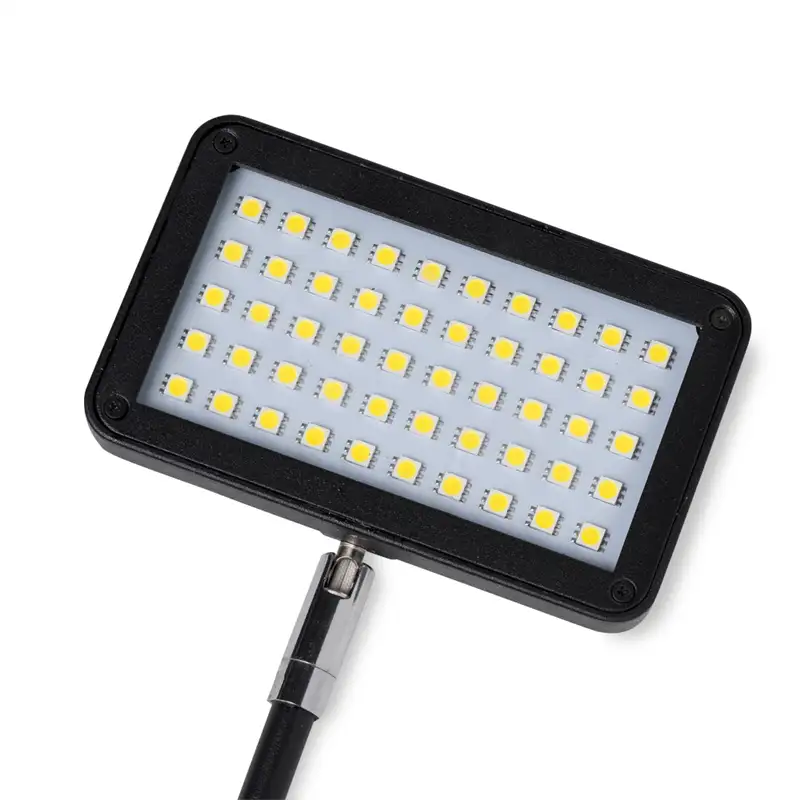 Optional LED clamp light detail on EuroFit stand