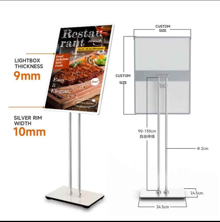 Super Slim Display Stand Lightbox - Barjo Printing & Signs