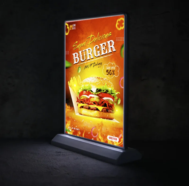Tabletop Desktop LED Lightbox Double Sided - Barjo Printing & Signs